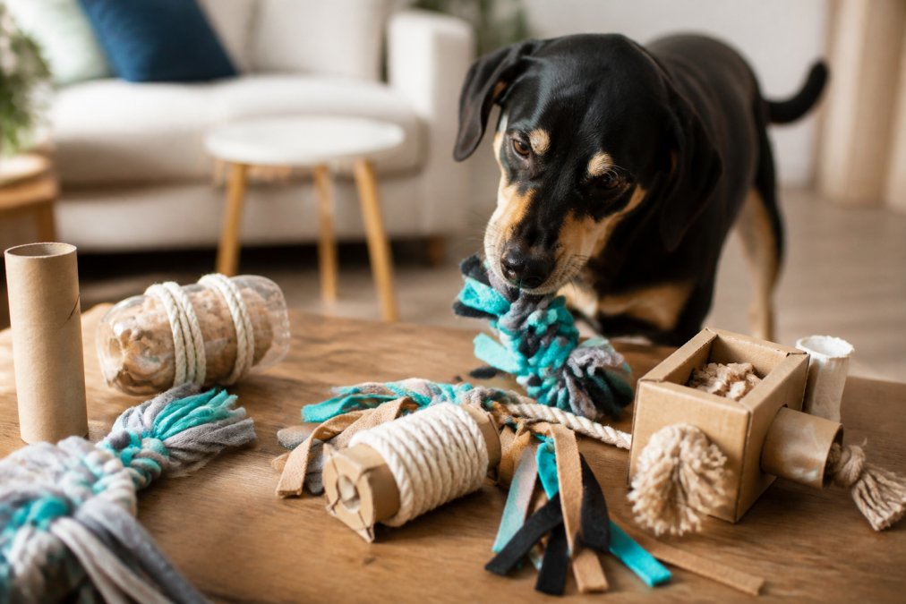 DIY Enrichment Toys for Power Chewers